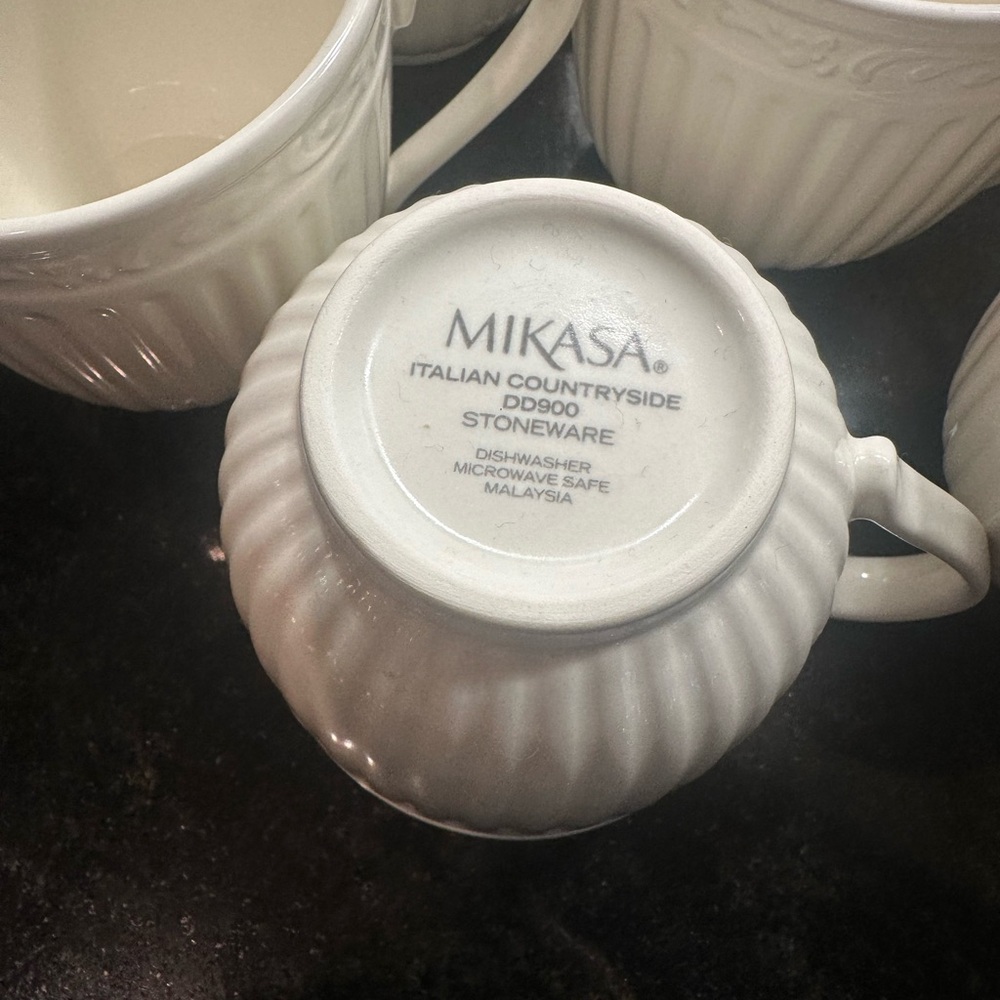 Set of 6 Mikasa Italian Countryside Tea Cups DD900 - Picture 4 of 4